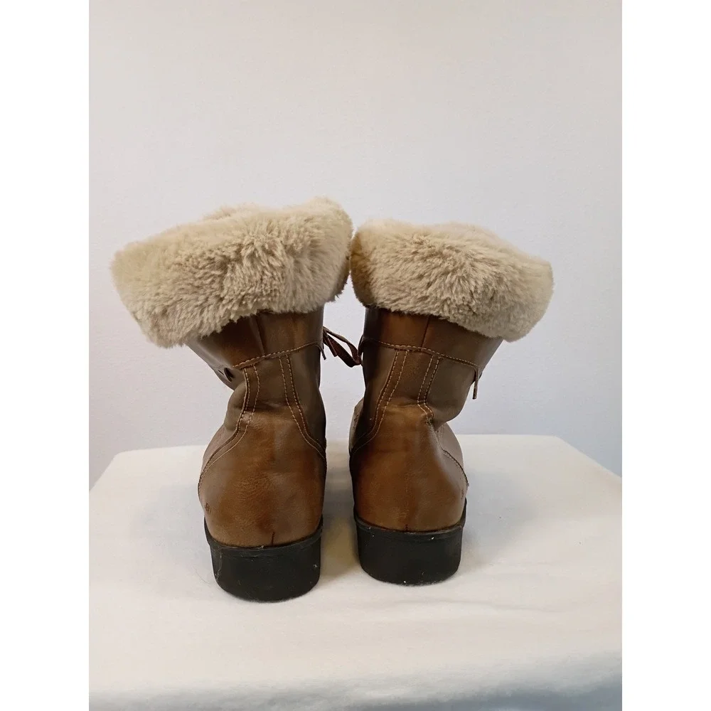 Winter Gorpcore JBU Women 12M Tan Antonio WaterproofJBU Faux Fur Boots